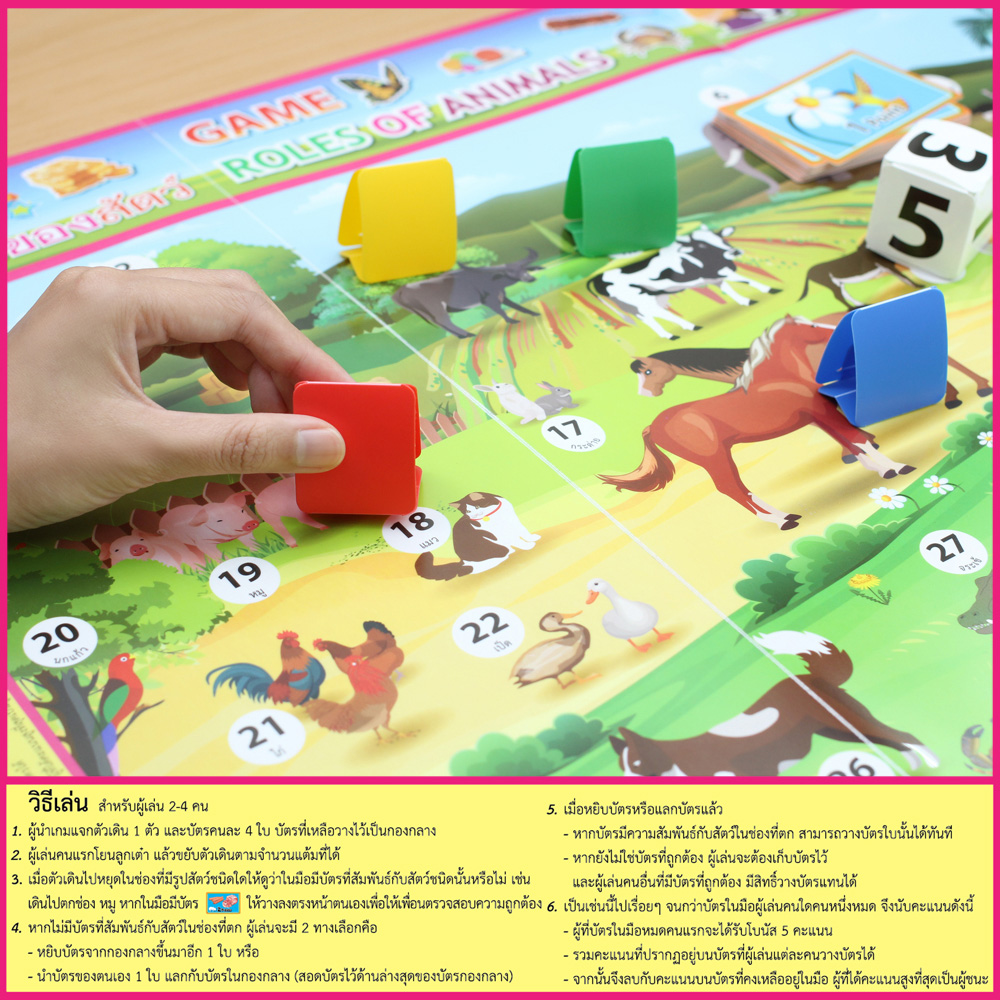 วิธีเล่นเกมต่อภาพ ชุดประโยชน์ของสัตว์ ET-540