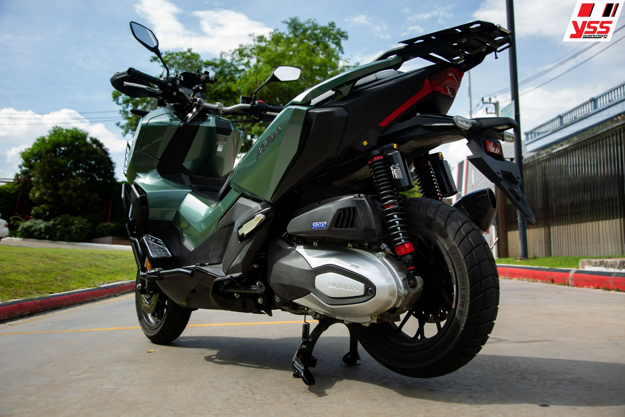 โช็คหลัง YSS G-SPORT ADV 350 ขนาน445mm - 420mm โหลด1นิ้ว ราคา8900 มีสปริงแดงและดำ