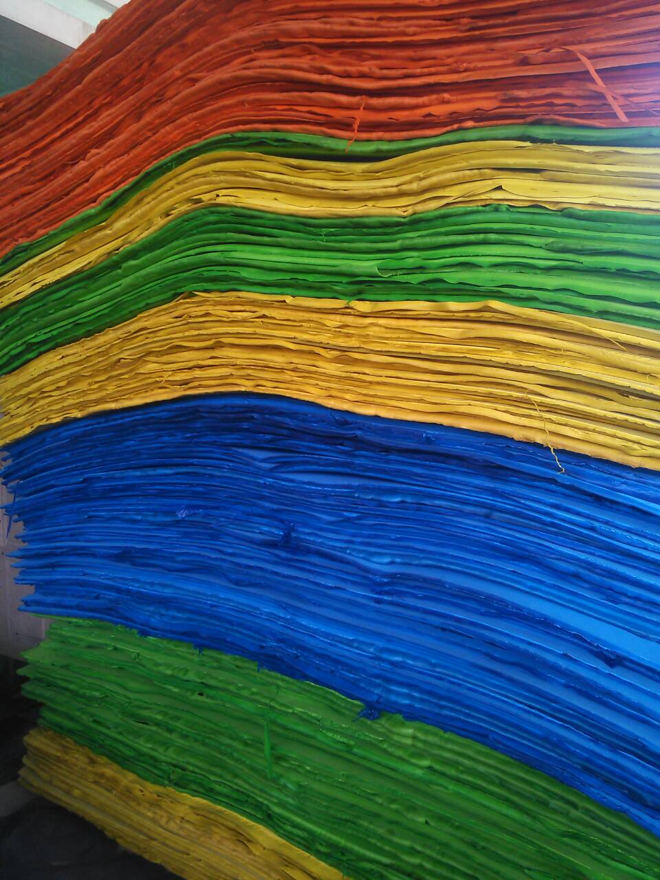 แผ่นยางeva สีสดต่างๆ หนา 15 mm.ขนาด 130 x 240 cm.