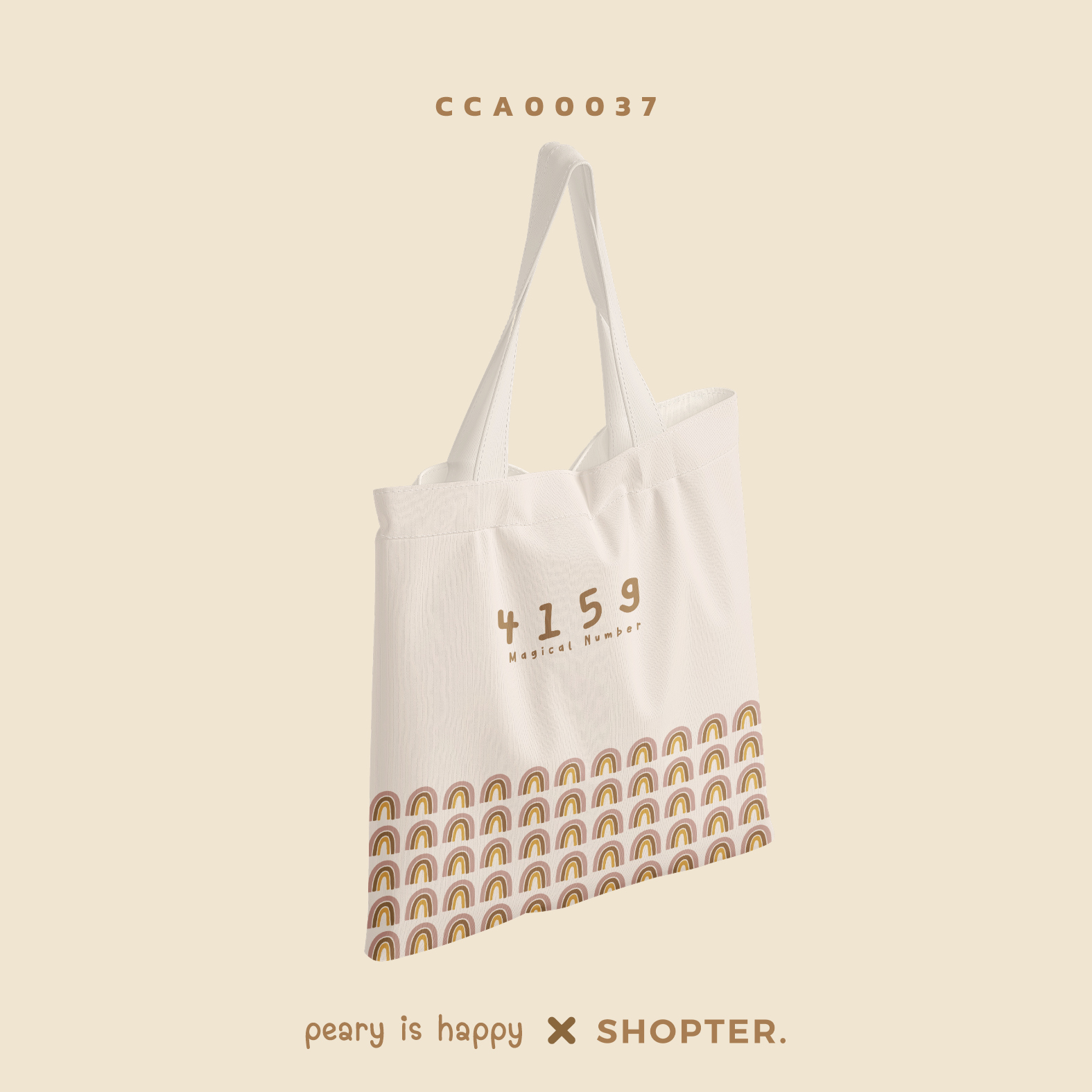 กระเป๋าแคนวาส CANVAS BAG Magical Number 4159 กระเป๋า Lucky at work CCA00037 #กระเป๋าแคนวาส #SHOPTER