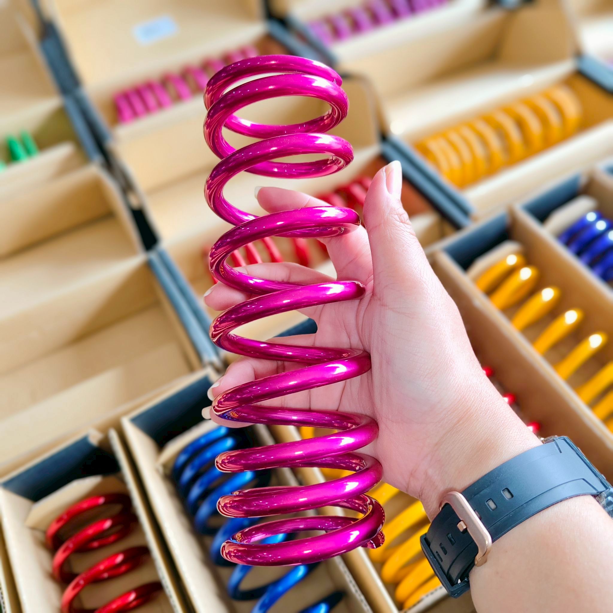 สปริงโช้คหลังงานทำสีพาวเดอร์โค้ท สำหรับโช้ค Profender X-Series Giorno125+