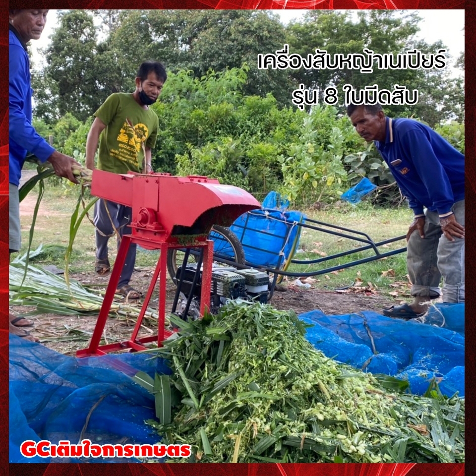เครื่องสับเอนกประสงค์ สับหญ้า ต้นกล้วย ทางปาล์ม ทางมะพร้าว ต้นกระถิน และอื่นๆ 4500 บาท