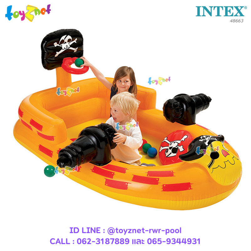 Intex Lil Pirate Playground 1.82x1.14x0.86 m no.48663