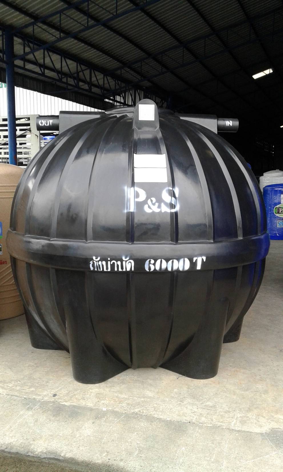 ถังบำบัดน้ำเสีย ขนาด 6000 ลิตร P&S -ทรงบอลลูน พร้อมอุปกรณ์ครบชุด ส่งฟรี กทม.ปริมลฑล ส่งตามเส้นทาง อ.เมืองระยอง,จ.เพชรบุรี,จ.สุพรรณบุรี ,สระบุรี ราชบุรี จังหวัดใกล้เคียงสอบถามเส้นทางเพิ่ม