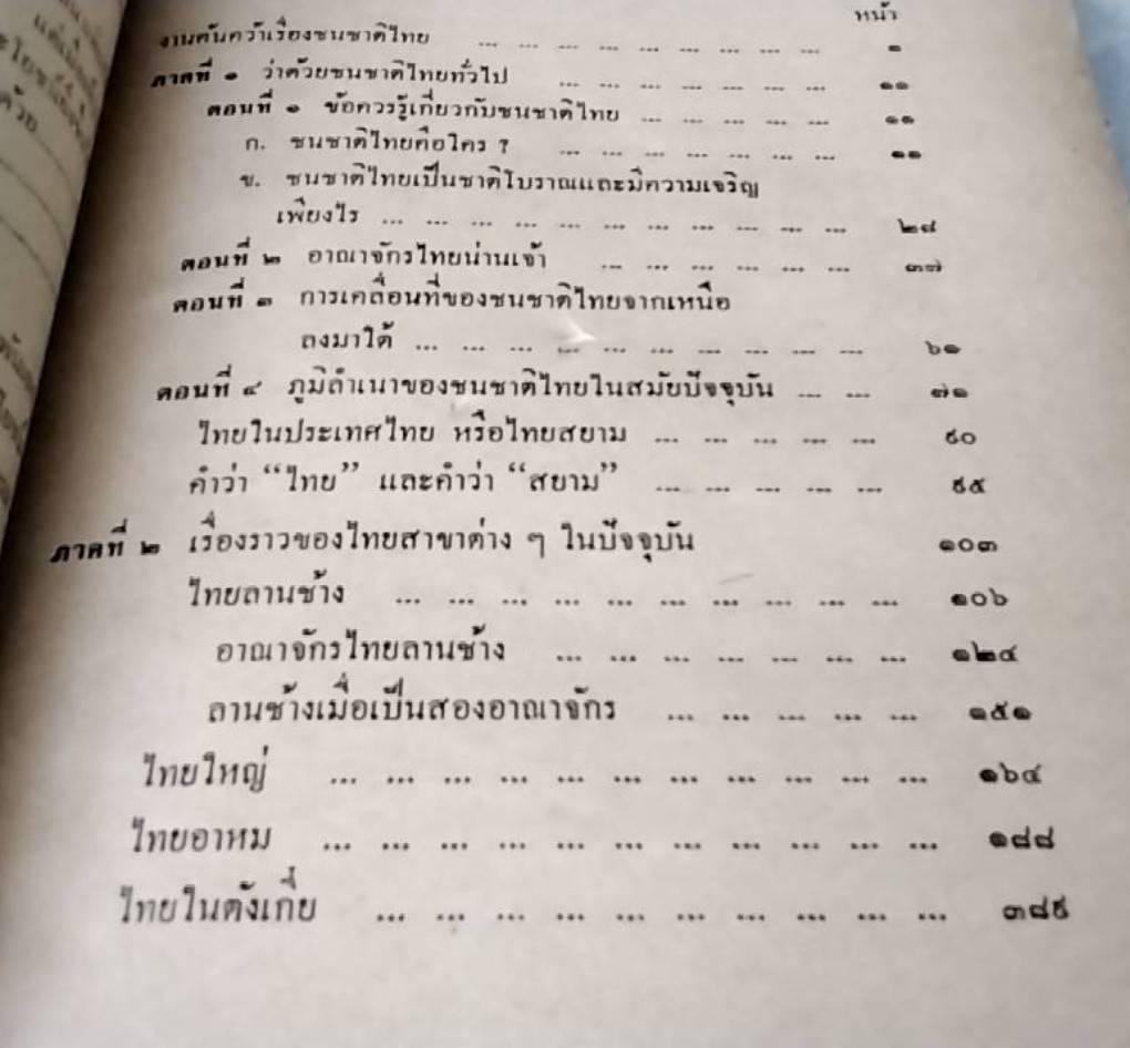งานค้นคว้าเรื่องชนชาติไทย
