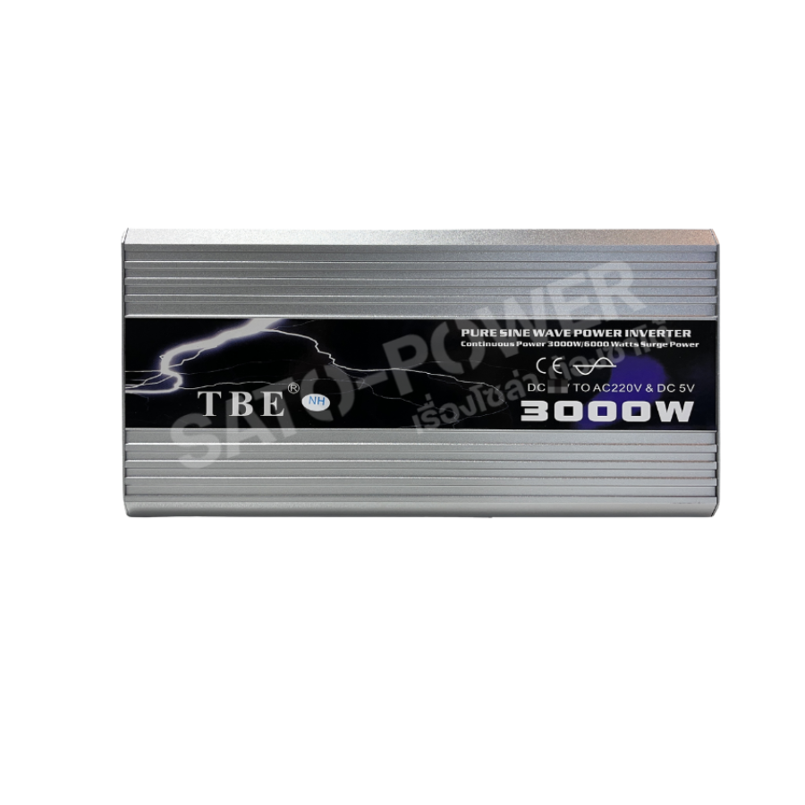 TBE PURE SINE WAVE POWER INVERTER TBE-3000W ระบบ 12V-24V-48V อินเวอร์เตอร์ เครื่องแปลงไฟ อินเวอเตอร์ เเปลงไฟจากเเบตเตอรี่รถยนต์เป็นไฟบ้าน