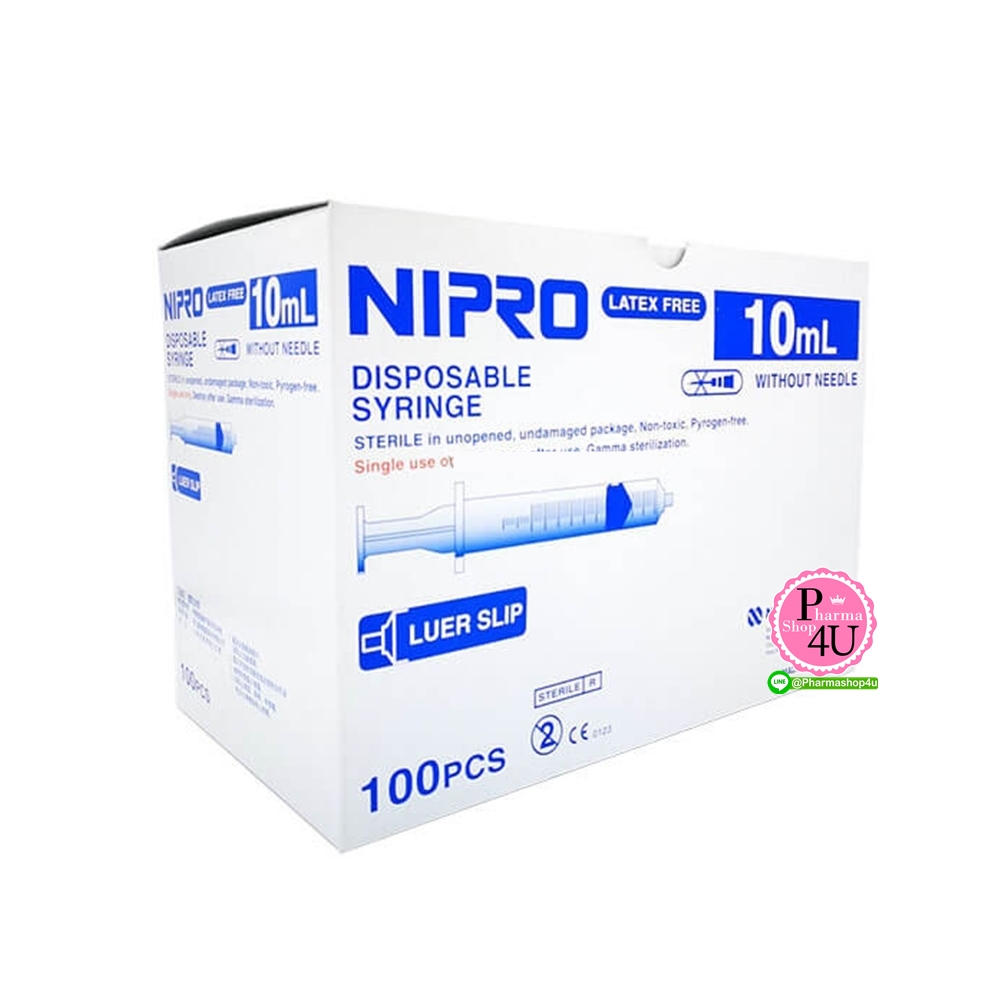ไซริง 10ML (หลอดฉีดยา) NIPRO 1ชิ้น