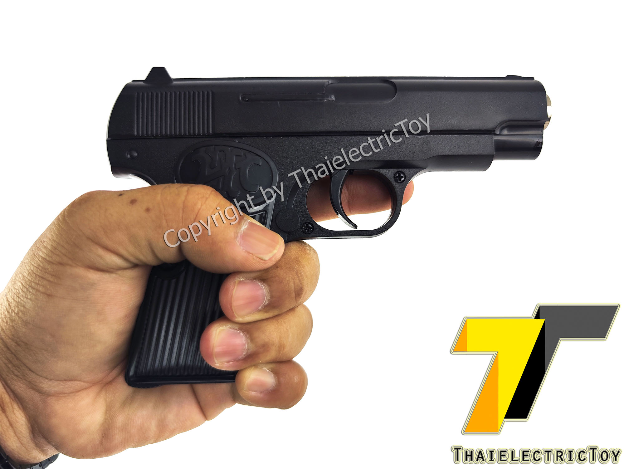 ปืนอัดลมพลาสติก K-17SE ชักยิงทีล่ะนัด หนัก 220 กรัม ลำกล้องยาว 6.5 นิ้ว.ใช้ลูกกระสุนพลาสติก 6 มิล