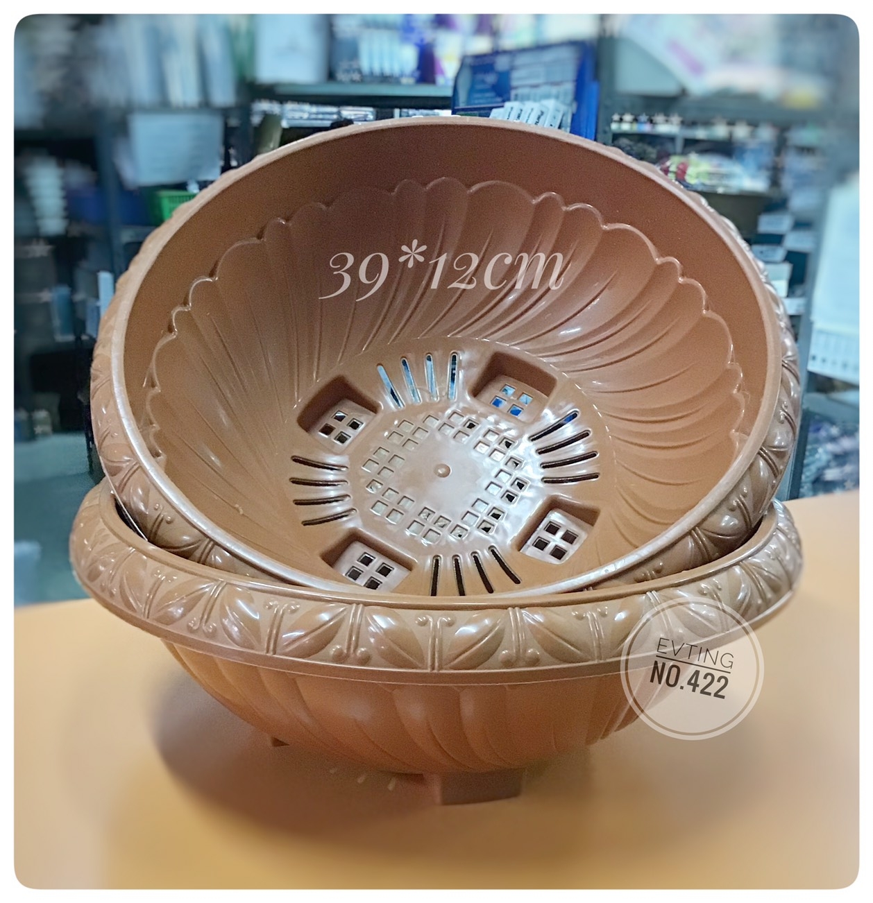 กระถางชวนชม No.422 สีอิฐ