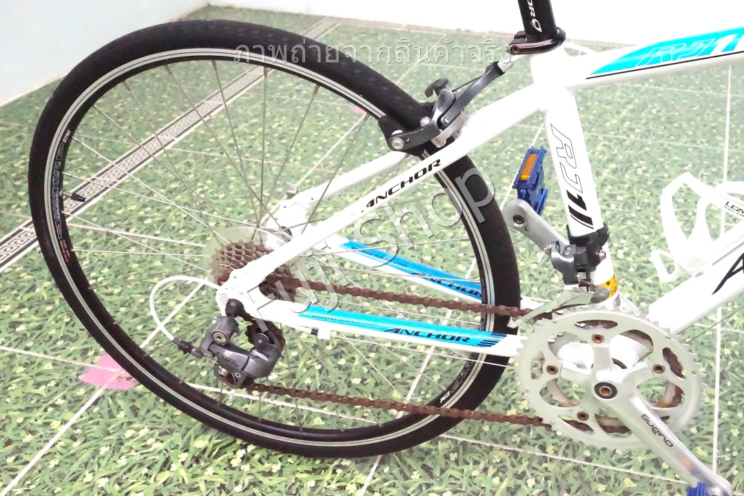 จักรยานเสือหมอบญี่ปุ่น - ล้อ 600c - มีเกียร์ - อลูมิเนียม - Anchor RJ1 - สีขาว [จักรยานมือสอง]