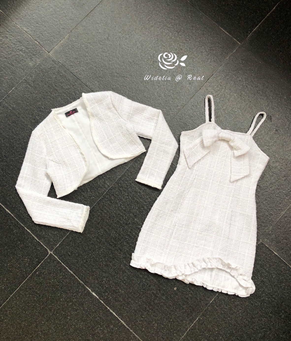 Korea Set เซ็ทแจ๊คเก็ตกับเดรสแสนสวย งานเกรดพรีเมี่ยม