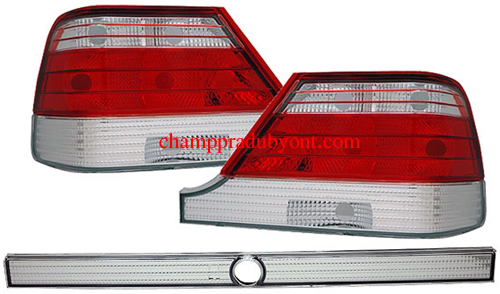 ไฟท้าย BENZ S-CLASS W140 1994-1998 ขาวแดงเพชร พร้อมคิ้ว