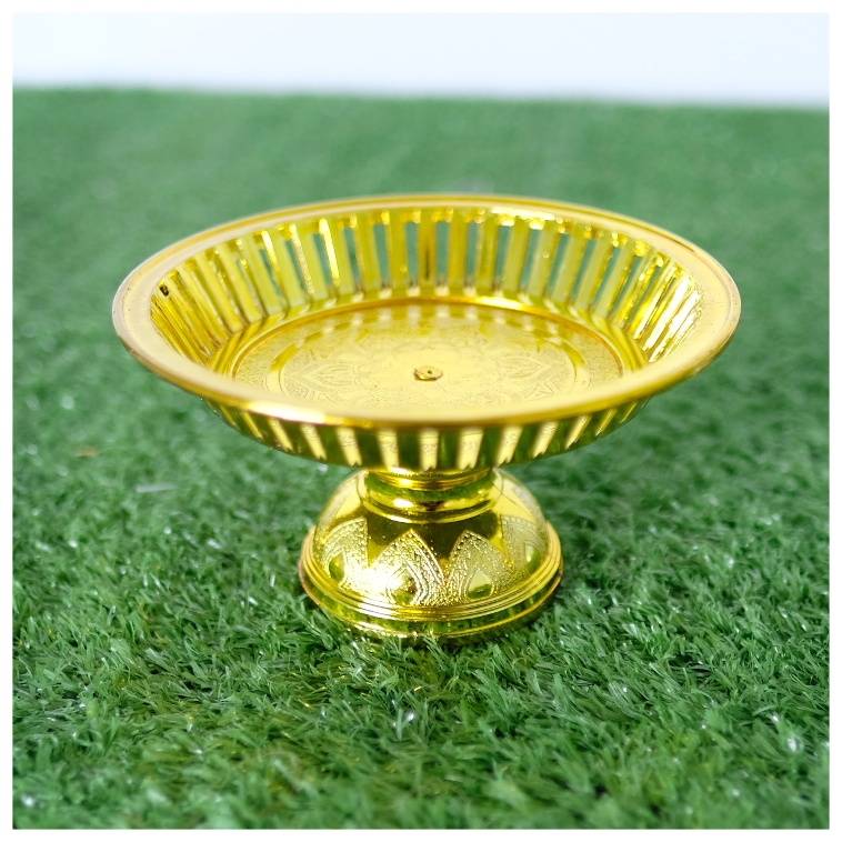 พานรัตนโกสินทร์ 14ฃม.เงิน(1*6)เพชร