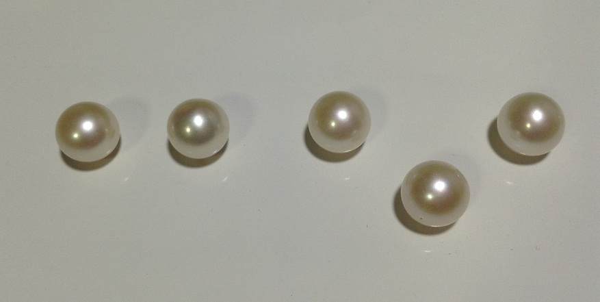 ไข่มุกน้ำจืด ขนาด 9-10มิล กลม สีขาว เม็ดละ 1000