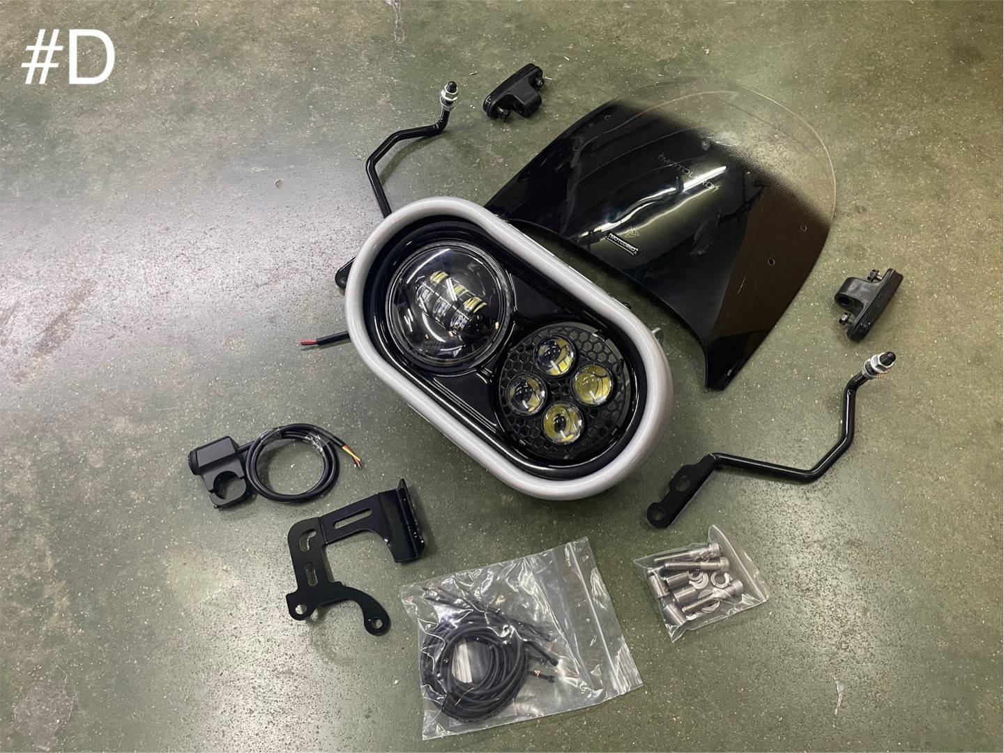 ไฟหน้า CUSTOM CT125 MOTOLORD แบบ A-6500 B-5900 C-7000 D-6400