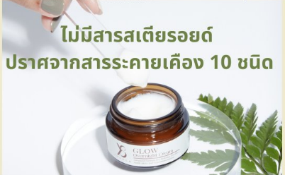 Y8 Glow ไม่มีสารสเตียรอยด์ ปราศจากสารระคายเคือง 10 ชนิด