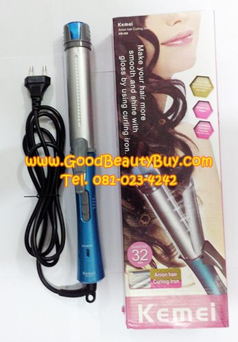 เครื่องม้วนผม โรลม้วนผมไฟฟ้า รุ่นใหม่ล่าสุด แกนลอนใหญ่ พิเศษด้วยระบบไอน้ำ (KEMEI รุ่น KM-300)