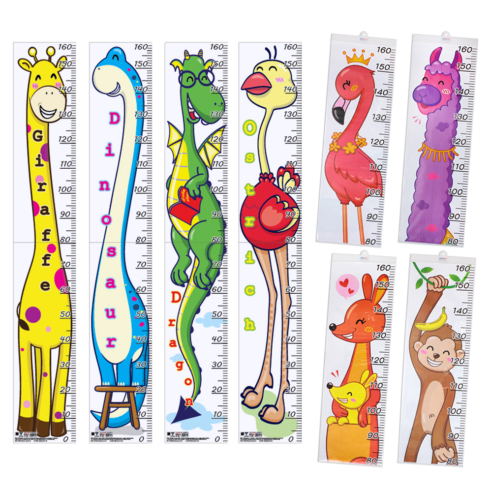 Height Measurement Charts 0-160 cm. Animals 1 Pattern