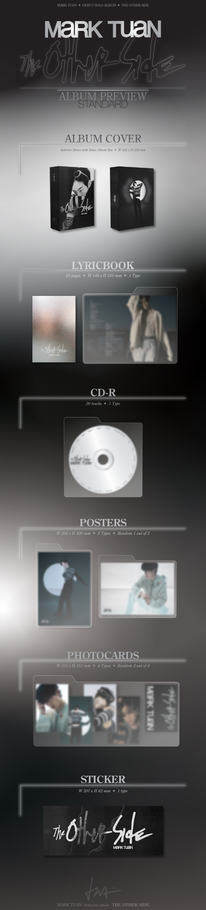 [PRE-ORDER] MARK TUAN - Debut Solo Album "The Other Side"