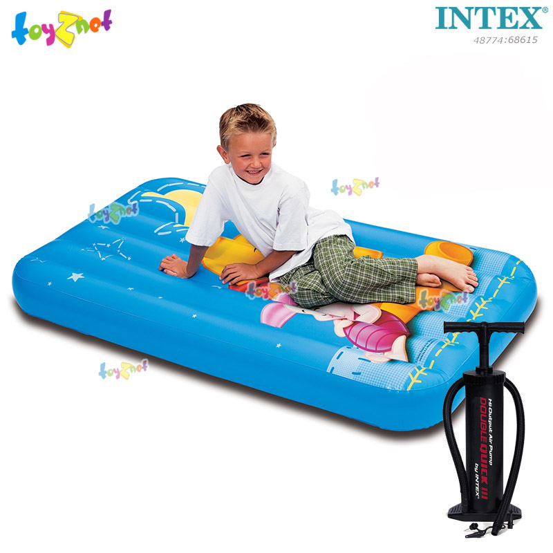 Intex Winnie The Pooh Kid Airbed no.48774 + Double-Quick III Hand Pump