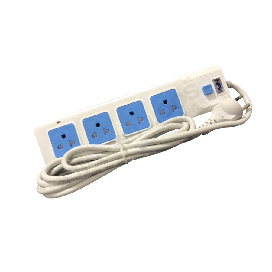 ์NS/ NPV ; รางปลั๊กพ่วงไฟ กำลังไฟถึง 2300W พิกัดไฟ 10A 250V 3 เมตร ปลั๊กพ่วง 3 ตา ปลั๊กพ่วงอเนกประสงค์ คุณภาพดีเเละปลอดภัย