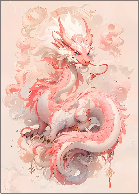 dragon-1103 *สินค้าหมด* ชุดปักครอสติช ลายมังกรสีชมพู (ปักเต็มผืนผ้า ไม่มีเดินเส้น ผ้า11CTพิมพ์ลาย ปักครั้งละ 3 เส้นเล็ก) ขนาด 40*60 ซม.ผ้าครอสติช 11CTพิมพ์ลายปักบนผ้า ไหมคอตตอน 31 สี ผังลาย เข็ม