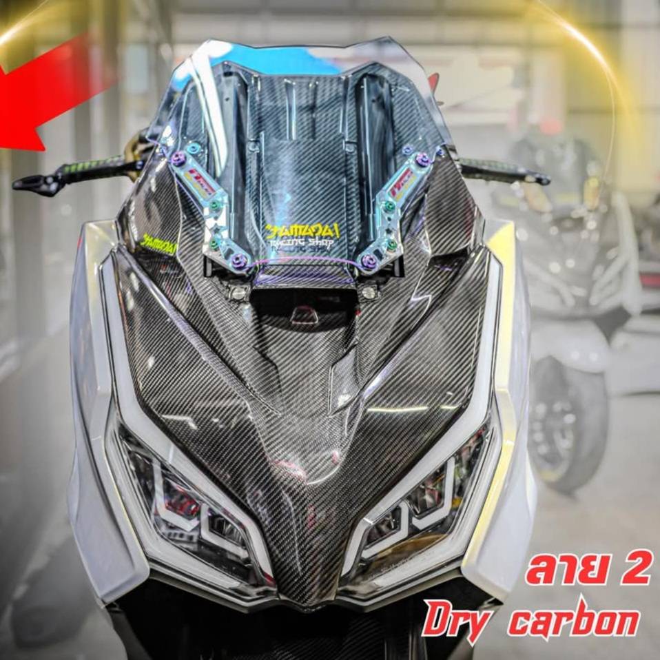 หน้าซิ่ง Forza 350 งาน dry cabon สนิททุกจุด ประกัน1ปี มีลาย2 ลาย4 ราคา12000