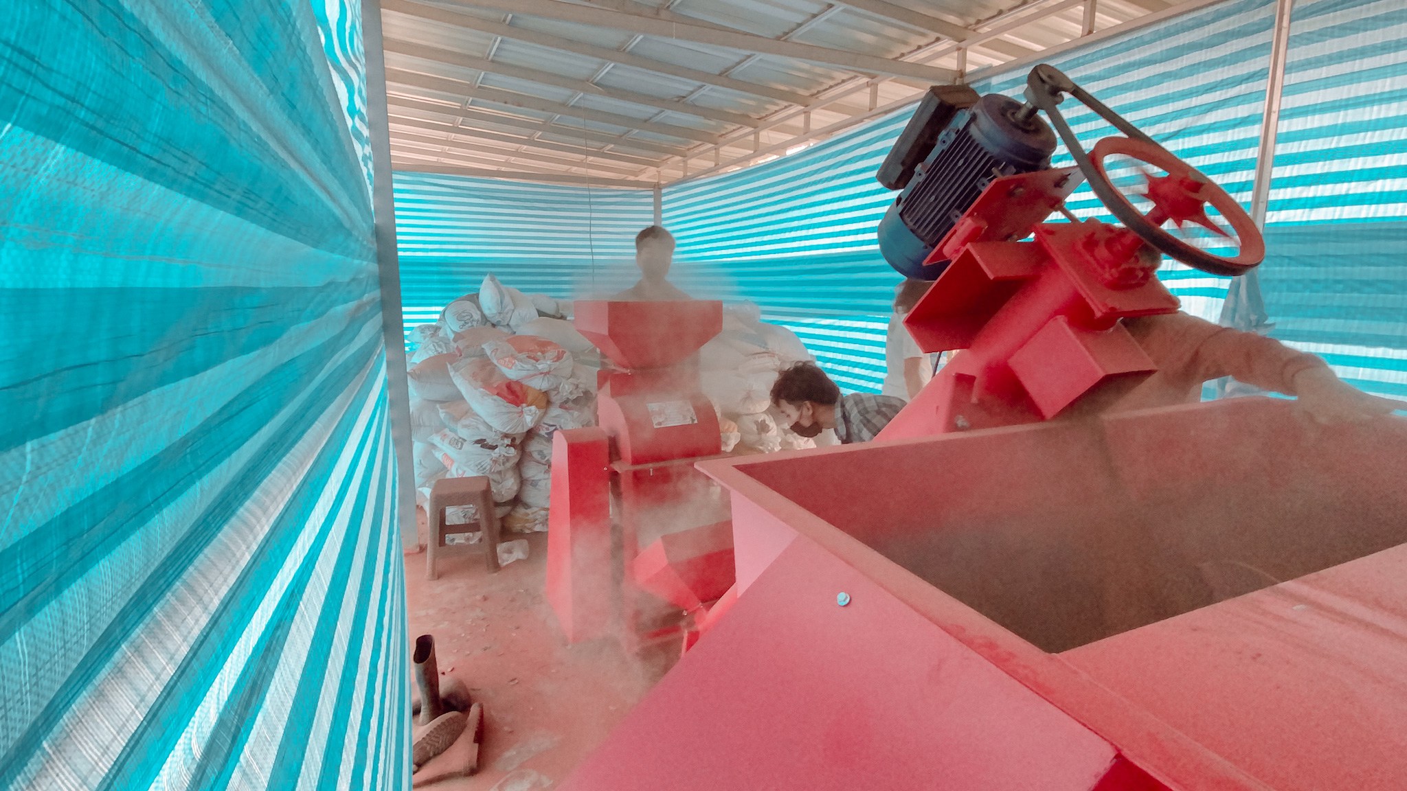 สกรูลำเลียง เกลียวหมู เกลียว ลํา เรียง ยาว 2 เมตร screw conveyor