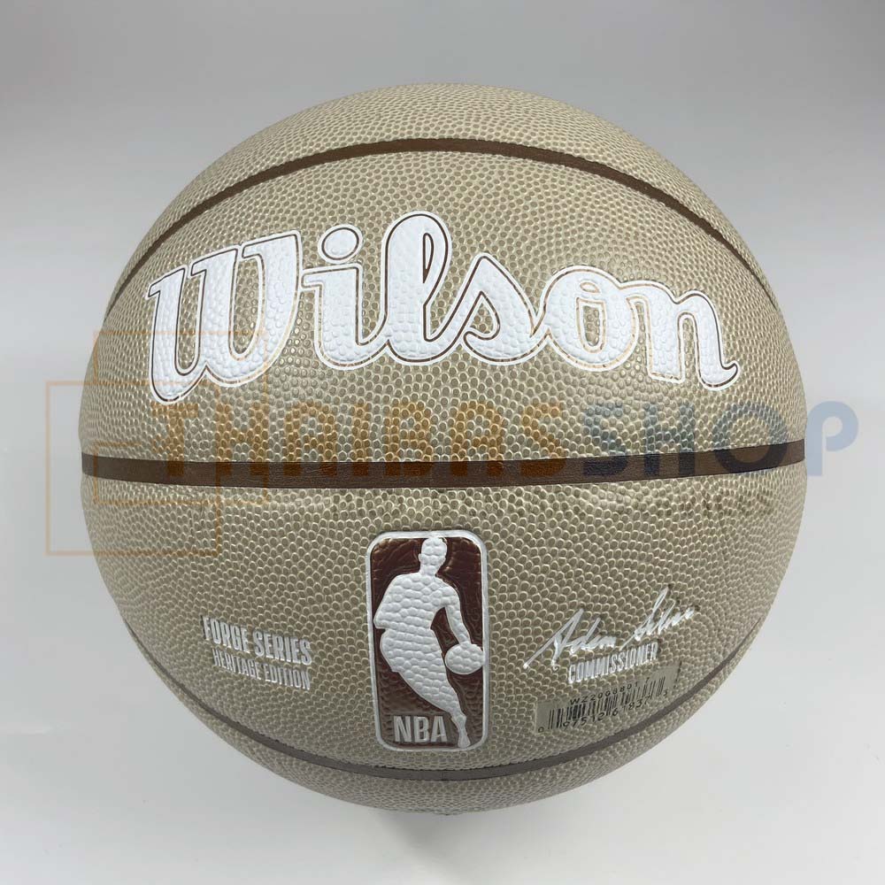 ลูกบาสเกตบอล Wilson NBA Forge Plus รหัส WZ2008801XB7 บาสเกตบอลหนังPU Size 7 (ของแท้ 100%)