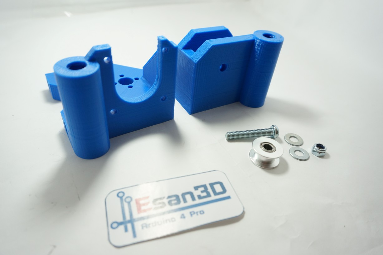 ชุดยึดมอเตอร์และใส่ pulley แกน X