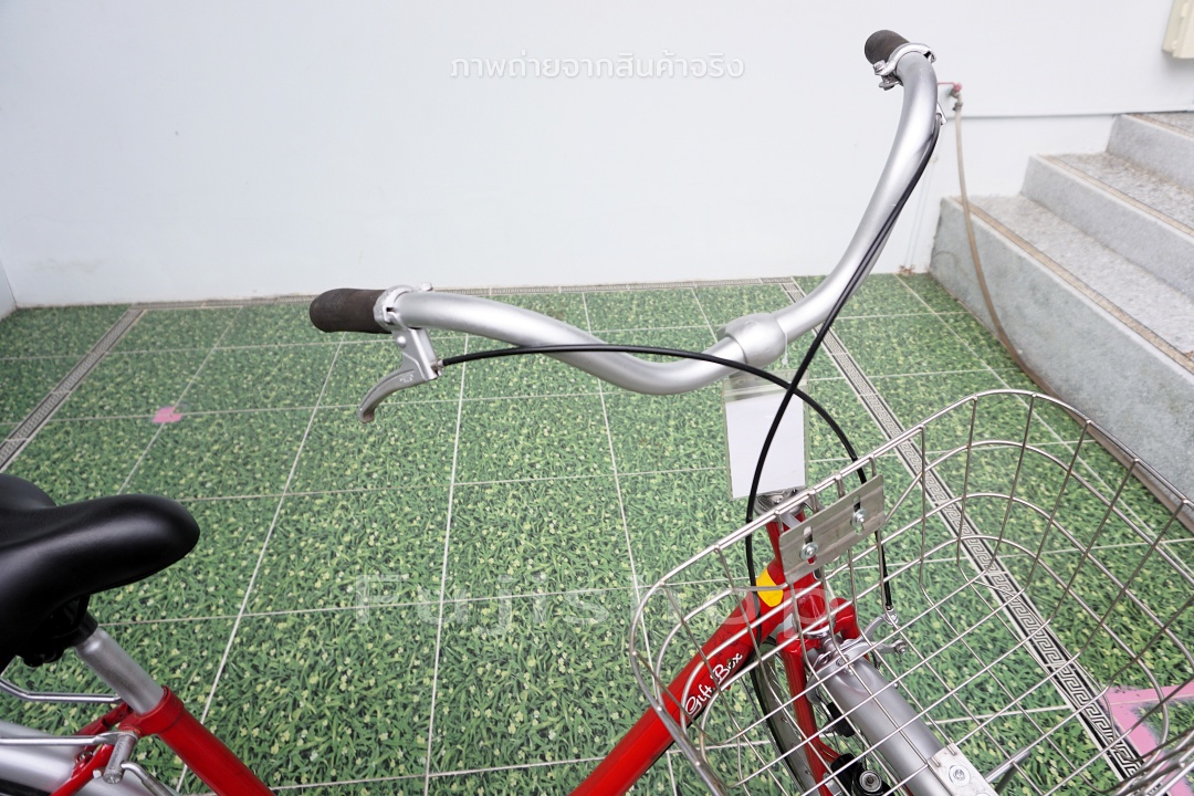 จักรยานแม่บ้านญี่ปุ่น - ล้อ 26 นิ้ว - ไม่มีเกียร์ - Gift Box - สีแดง [จักรยานมือสอง]