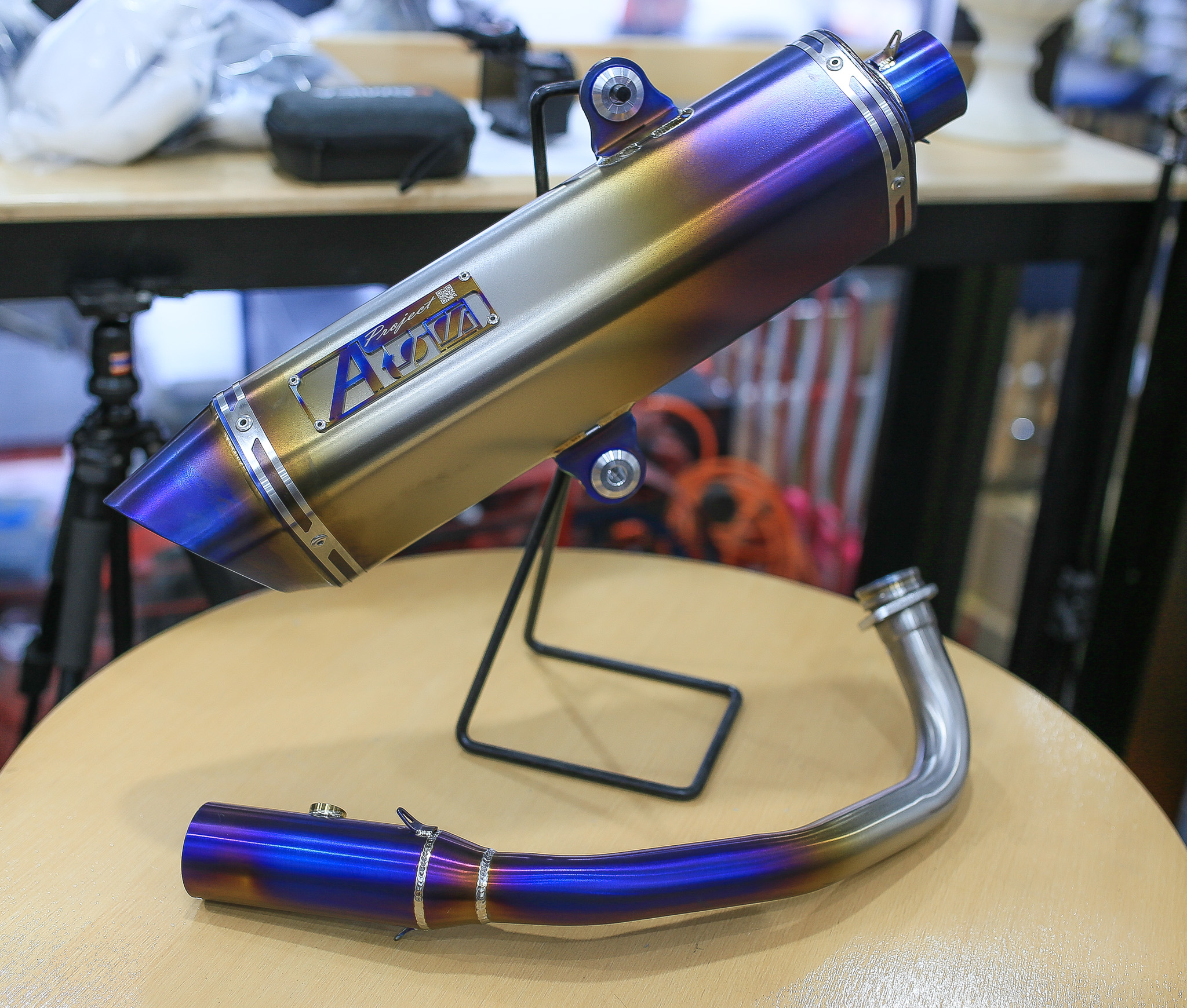 ชุดท่อ Atom Forza / ADV 350 Fullไทเทเนี่ยมงามๆ ราคา 18,500 บาท
