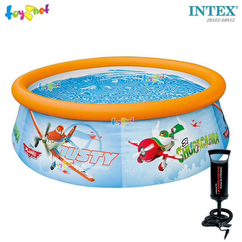 Intex Planes Easy Set Pool 6ft (1.83x0.52m) no.28102/28101 + DQI Air Pump