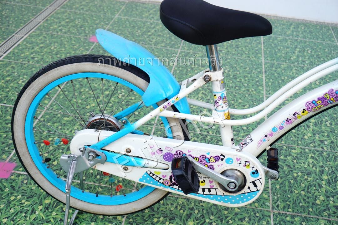 จักรยานเด็กญี่ปุ่น - ล้อ 18 นิ้ว - ไม่มีเกียร์ - สีฟ้า [จักรยานมือสอง]