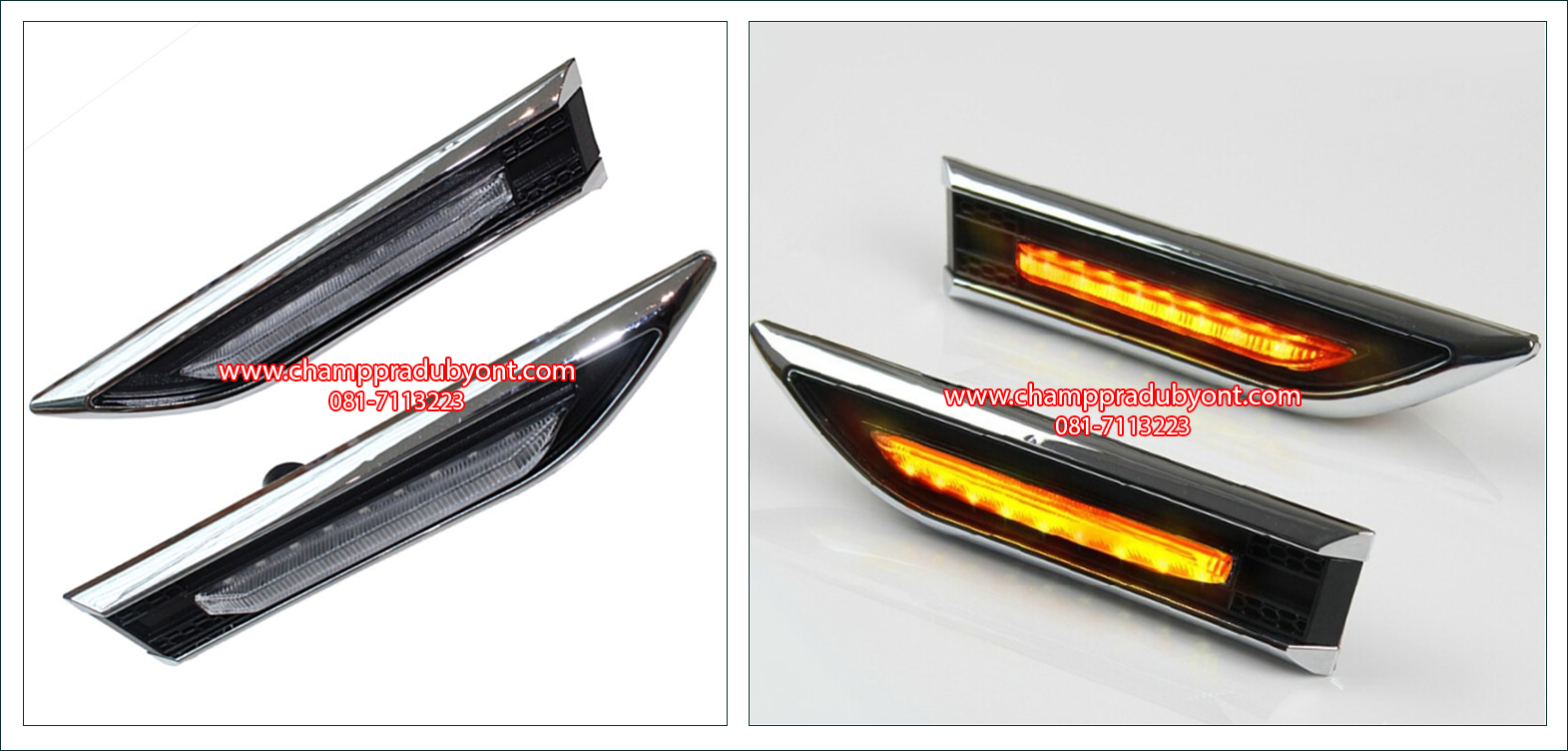 ไฟเลี้ยวข้างโครเมี่ยม CHEVROLET CRUZE LED