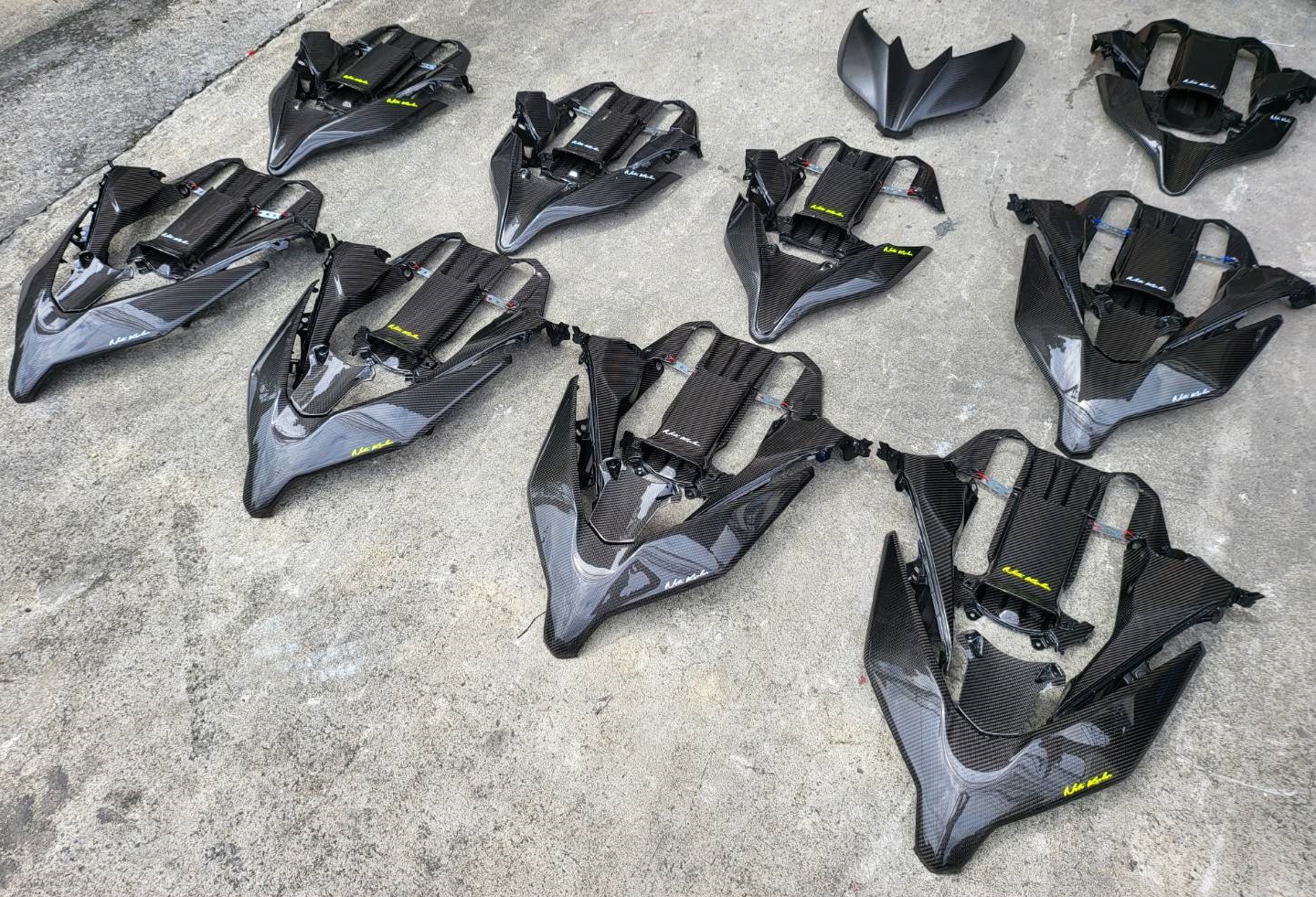 ชุดหน้าซิ่งเครฟล่าแท้ NEW FORZA 350 by NoteKevlar ราคาขาด 8800 สับเดิม 7800