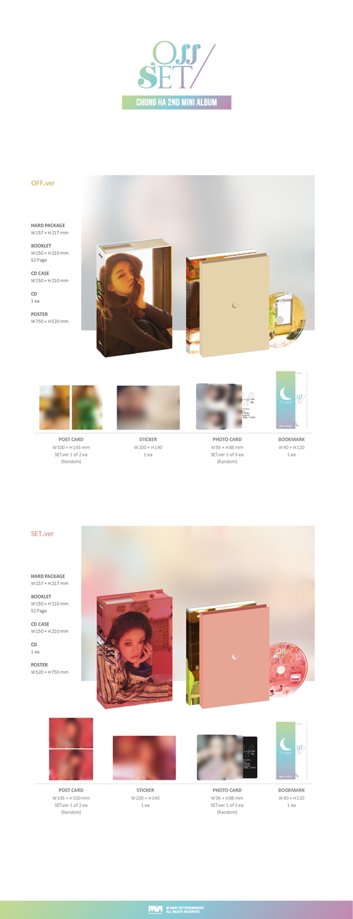 [PRE-ORDER] CHUNG HA - 2nd Mini Album "OFFSET" (SET Ver.)