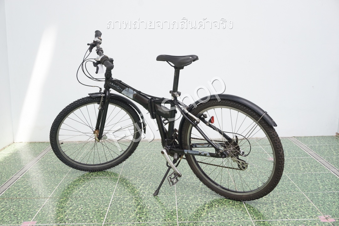 จักรยานพับได้ญี่ปุ่น - ล้อ 26 นิ้ว - มีเกียร์ - อลูมิเนียม - Dahon Espresso - สีดำ [จักรยานมือสอง]