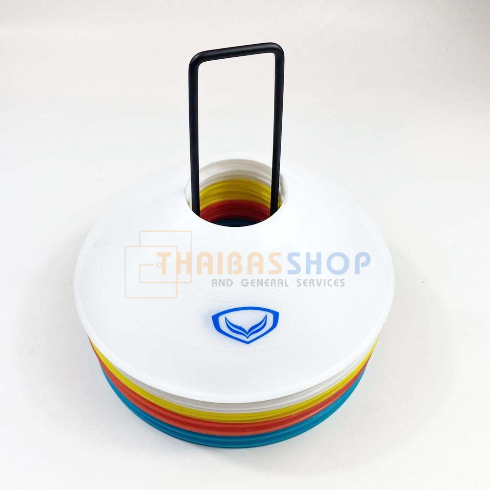 (ของแท้ 100%) มาร์คเก้อ ชุด 40 ชิ้น ชนิดหนา 1 มิลลิเมตร อุปกรณ์ฝึกซ้อม เทรนนิ่ง ฟุตบอล บาสเกตบอล วอลเลย์ แกรนด์สปอร์ต