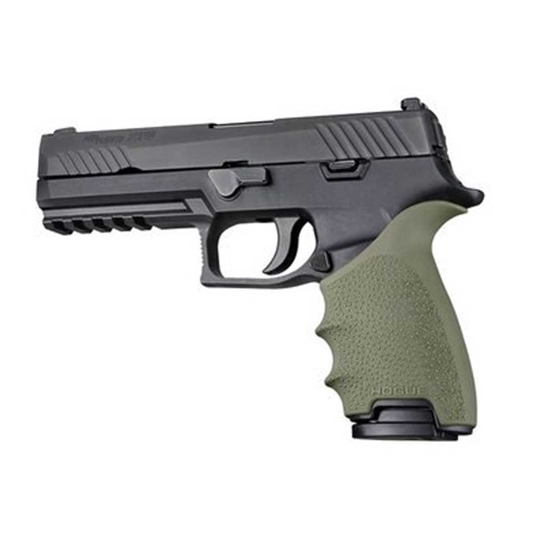 Sig Sauer P365 HOGUE 18701 สีเขียว OD Green ยางรัดด้าม ซิกซ์ซาวเออร์ 365 ของแท้ จากอเมริกา จับกระชับมือ SIG SAUER P365 OD Green