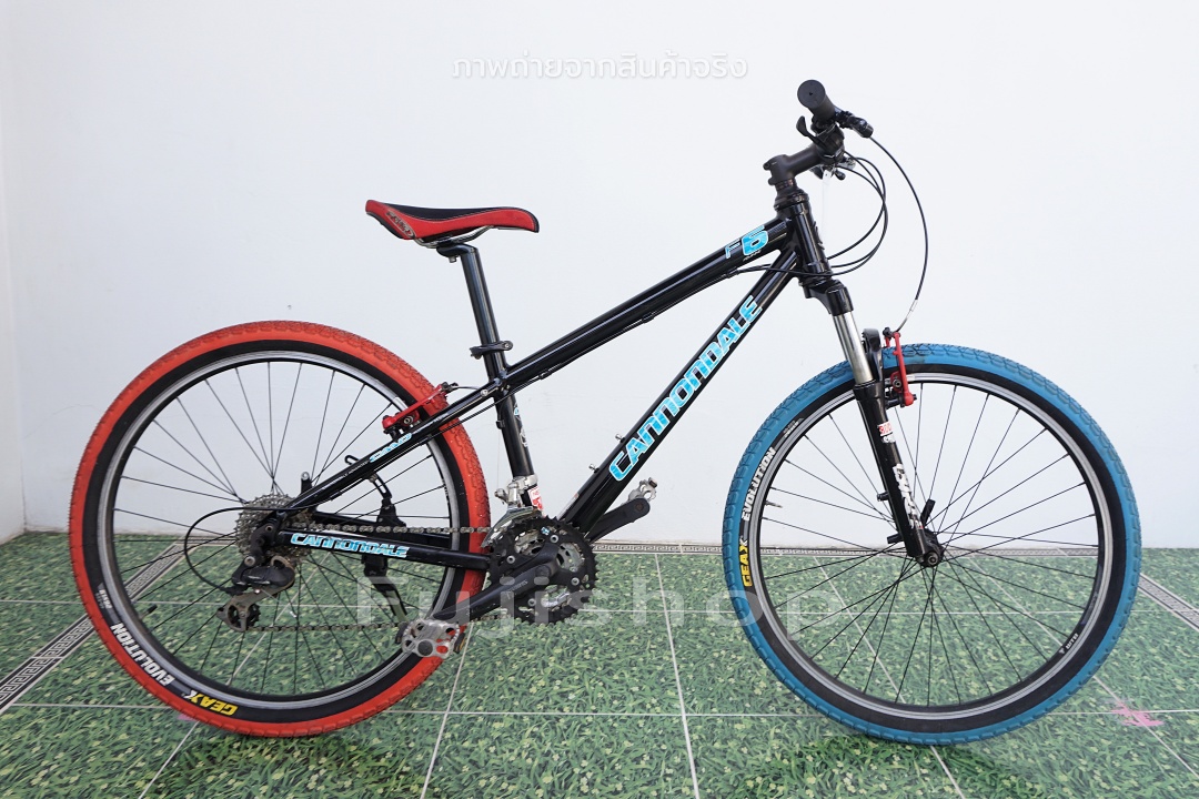 จักรยานเสือภูเขาญี่ปุ่น - ล้อ 26 นิ้ว - เกียร์ 3x8 (24 สปีด) - อลูมิเนียม - โช๊คหน้า - Canondale F6 - สีดำ - Size S [จักรยานมือสอง]