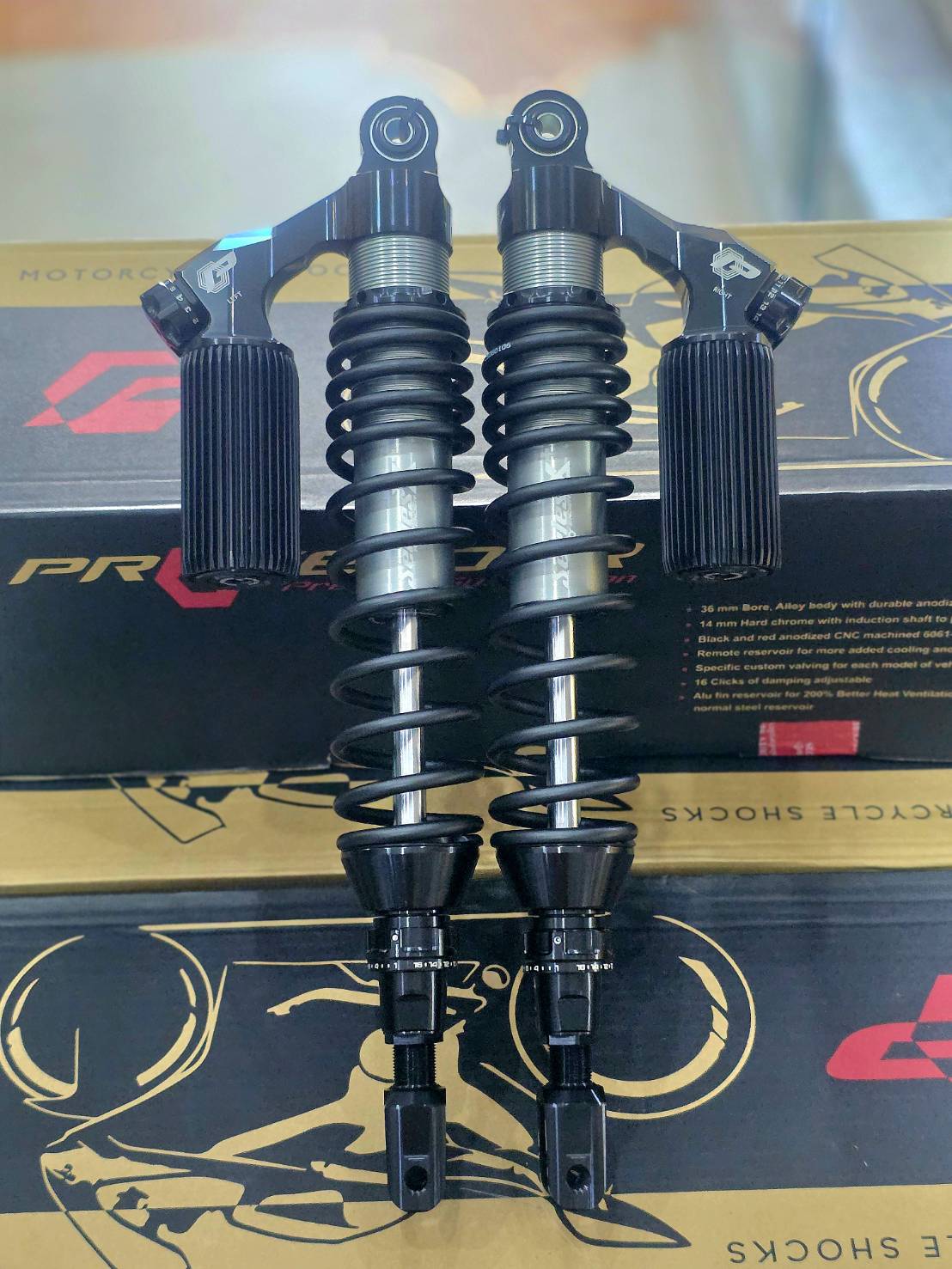 โช็ค Profender x series Xplusล่าสุด2025 FORZA 300-350 มีขนาน 430-400 MM ราคา13900