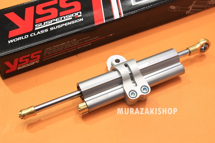 กันสะบัด YSS 78mm สีเงิน EG188-078C-01-R STEERING DAMPER STROKE 75 PLATINUM ราคา6500