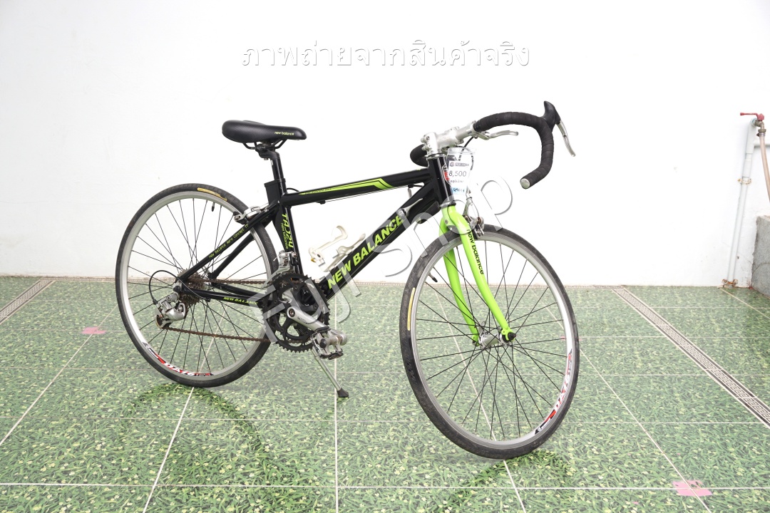 จักรยานเสือหมอบญี่ปุ่น - ล้อ 600c - มีเกียร์ - อลูมิเนียม - New Balance TAJ24 - สีดำ [จักรยานมือสอง]