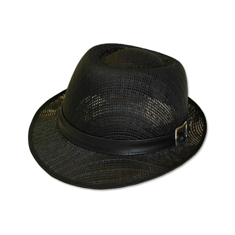 หมวกปานามา Trilby เนื้อแข็ง (สีดำ) by Season Tales