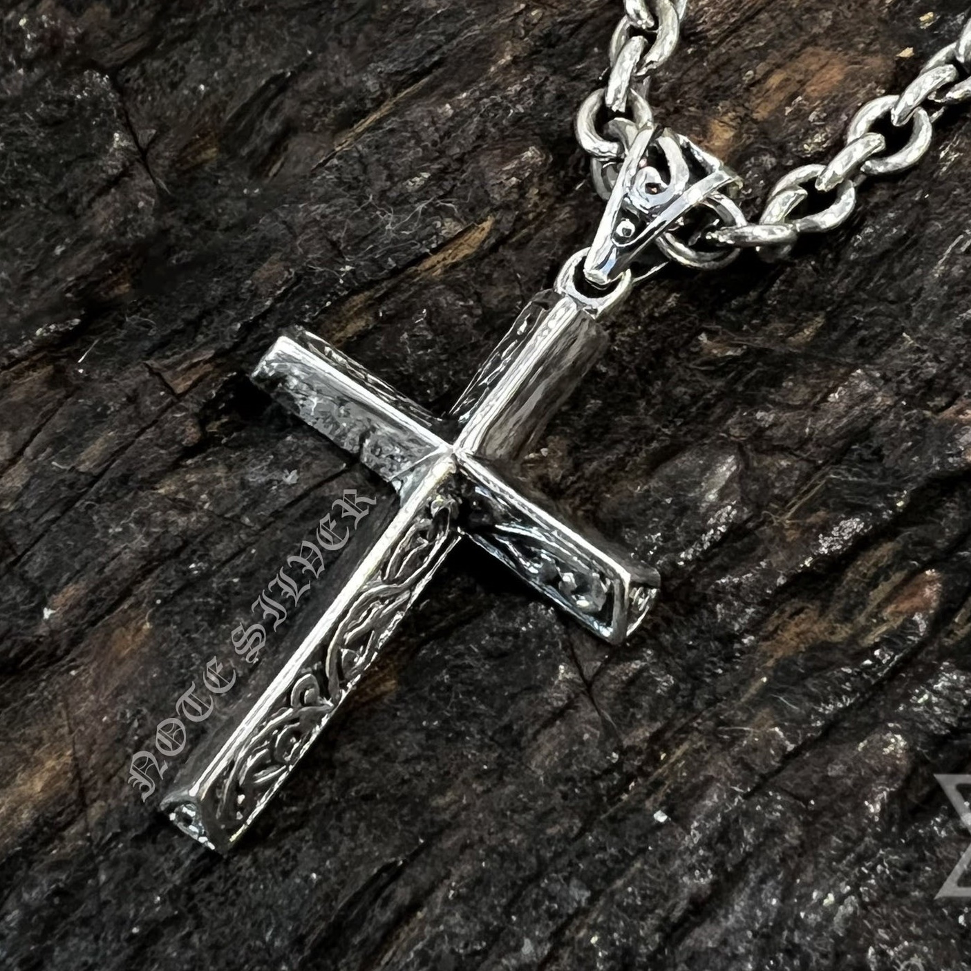 จี้เงินแท้ ไม้กางเขน Sterling Silver 925 NSPD2398