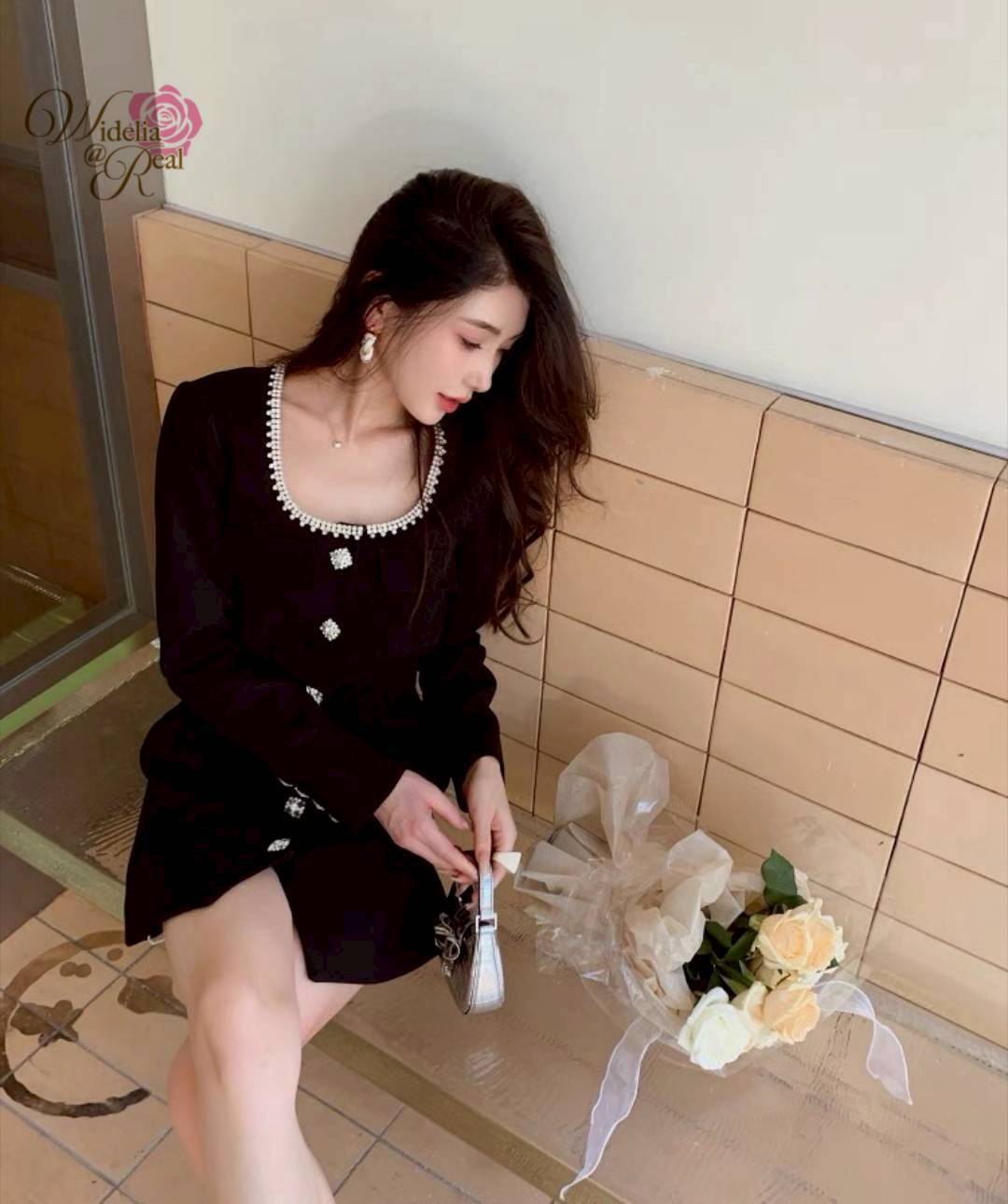 Korea Dress เดรสสั้น ตัวสวย งานดี งานเก๋ ใส่ง่าย แขนยาว