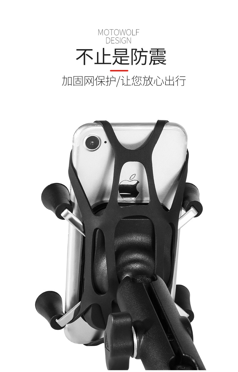 ที่วางโทรศัพท์ มอเตอร์ไซค์ หรือ ที่ยึดโทรศัพท์ bigbike ยี่ห้อ MOTOWOLF MDL 2815