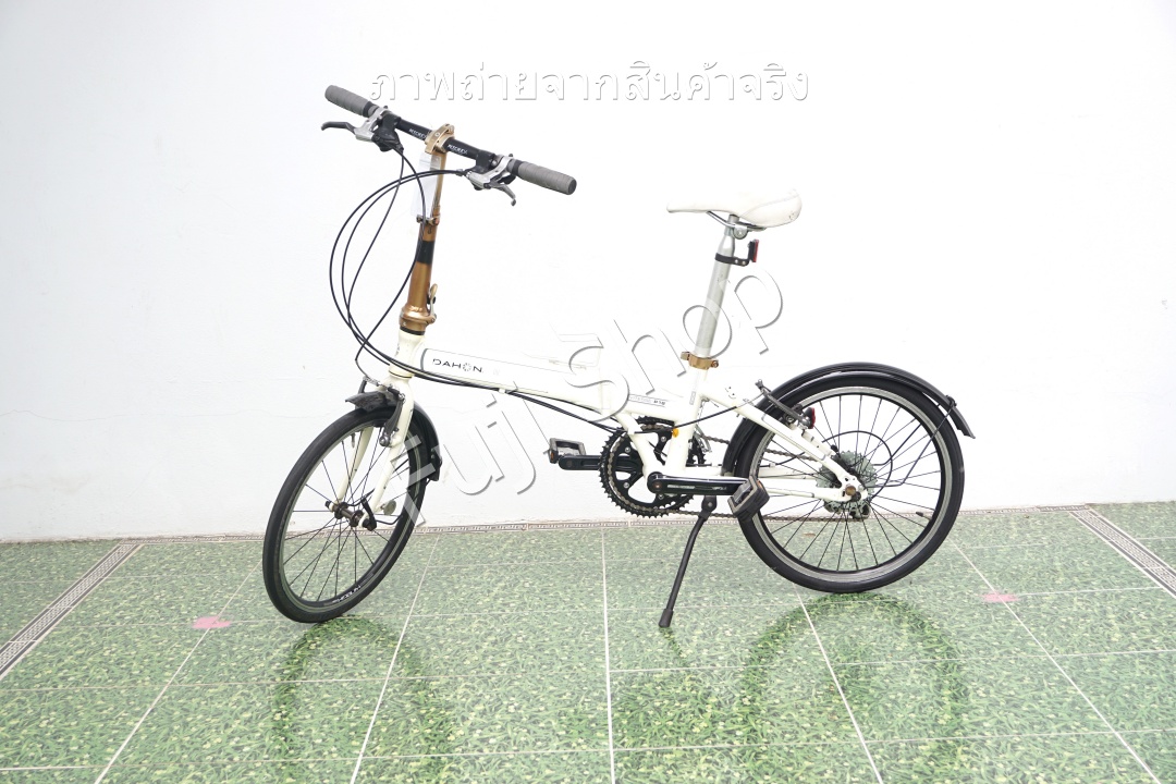 จักรยานพับได้ญี่ปุ่น - ล้อ 20 นิ้ว - มีเกียร์ - อลูมิเนียม - Dahon Vitesse P18 - สีขาว [จักรยานมือสอง]