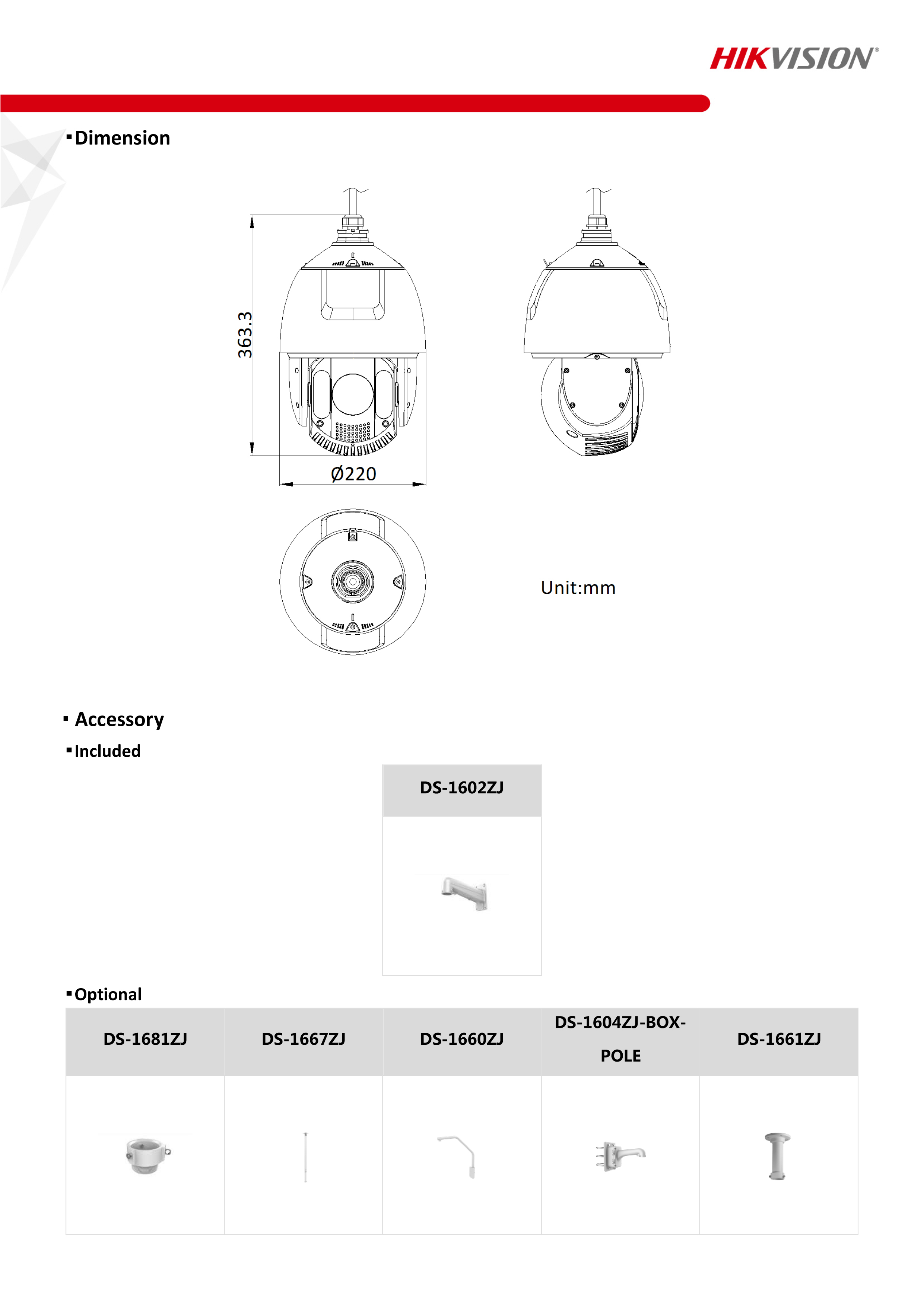 HIKVISION DS-2DE7A232IW-AEB(T5) (2.8-153 mm.) กล้องวงจรปิดระบบ IP 2 ล้านพิกเซล เลนส์ซูม32X, IR 200 M. Darkfighter BY BILLIONAIRE SECURETECH DS-2DE7A232IW-AEB
